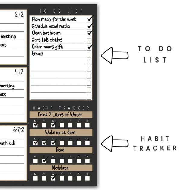 Weekly Planner Diary - To Do List