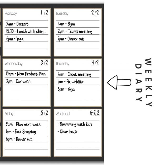 Weekly Planner Diary