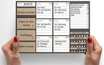 Benefits of using Paper-based weekly planners
